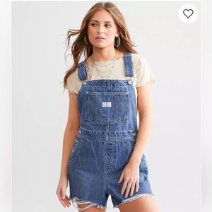 Levi's Vintage Blue Denim Overall Shorts, Size Extra Large